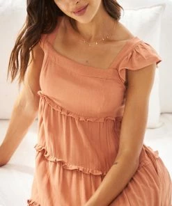 Desire Marsha Dress - Light Orange DRESSES 12 Desire Marsha Dress - Light Orange DRESSES