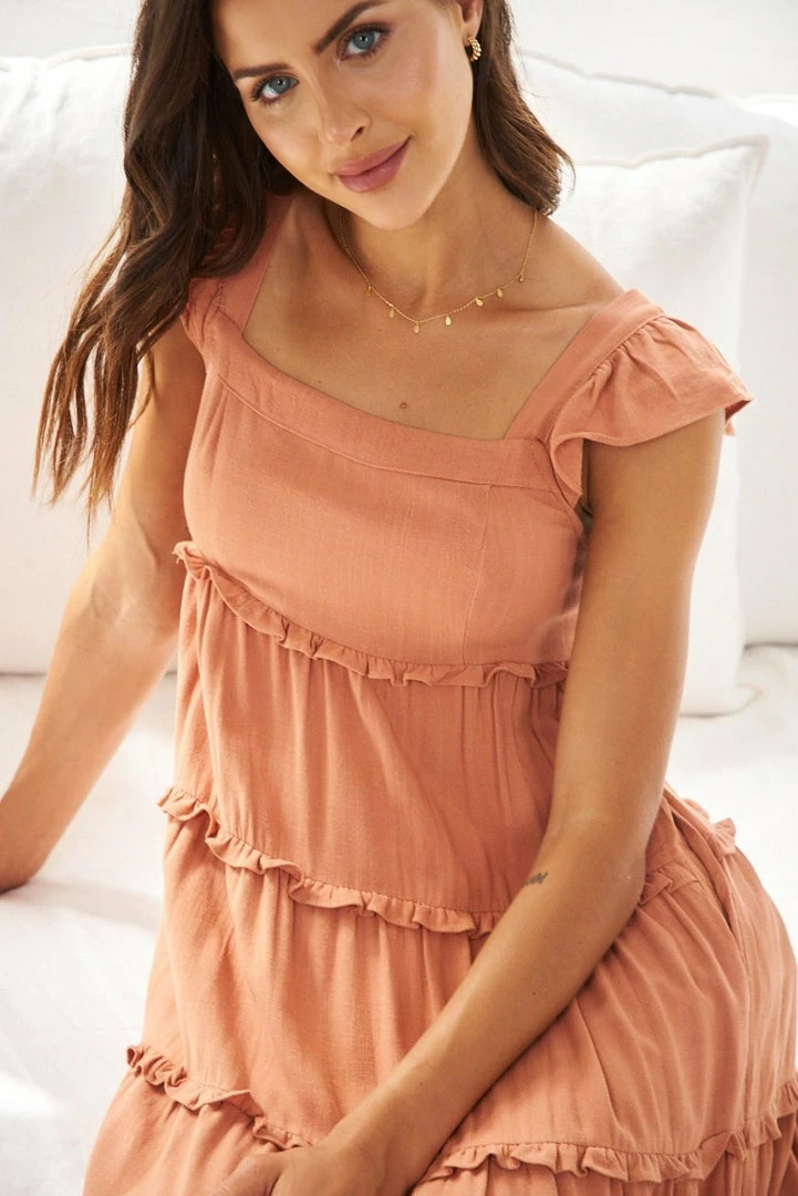 Desire Marsha Dress - Light Orange DRESSES 7 Desire Marsha Dress - Light Orange DRESSES