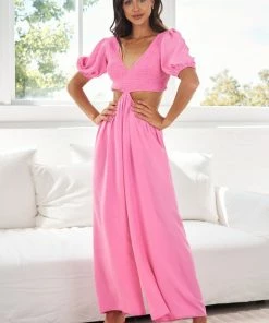 YH & Co (Chloe Yip) CLOTHING Lorinda Jumpsuit - Pink