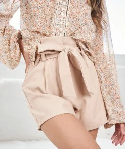 Style State CLOTHING Felina Shorts - Beige