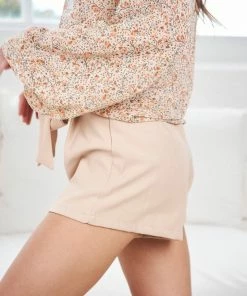 Style State CLOTHING Felina Shorts - Beige
