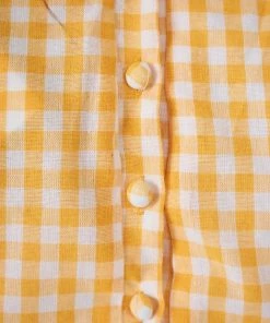 YH & Co (Chloe Yip) DRESSES Gertrude Dress - Orange Check 13 YH & Co (Chloe Yip) DRESSES Gertrude Dress - Orange Check