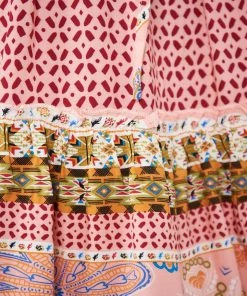 Miracle Fashion Florette Dress - Pink Print DRESSES 13 Miracle Fashion Florette Dress - Pink Print DRESSES