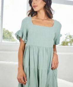 Style Box Georgiana Dress - Green DRESSES