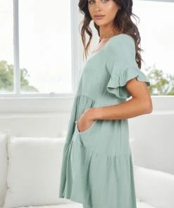 Style Box Georgiana Dress - Green DRESSES