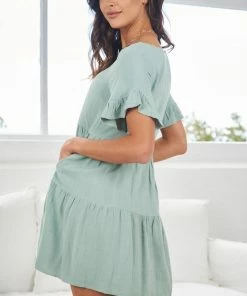 Style Box Georgiana Dress - Green DRESSES