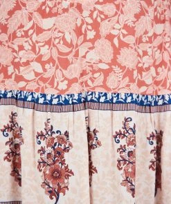 WeLove Fashion CLOTHING Riley Skirt - Coral Print