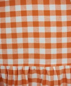 Sweetacacia Lareyna Dress - Orange Gingham DRESSES 13 Sweetacacia Lareyna Dress - Orange Gingham DRESSES