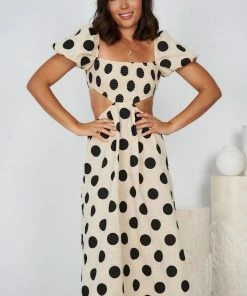 Reverse DRESSES Evangeline Dress - Beige Spot