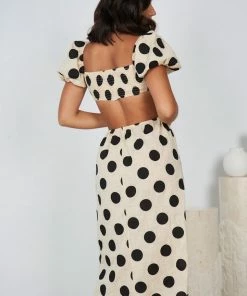 Reverse DRESSES Evangeline Dress - Beige Spot