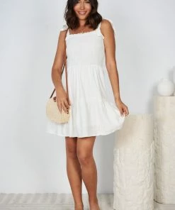 Miracle Fashions Cove Dress - White DRESSES