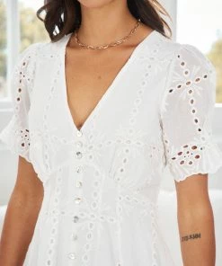 WeLove Fashion DRESSES Garnette Dress - White