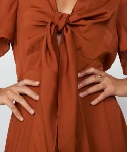 Ntrinsic Group Bryla Dress - Rust DRESSES