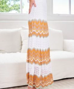 Pink Diamond Lallie Skirt - White Print CLOTHING