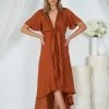 Ntrinsic Group Bryla Dress - Rust DRESSES