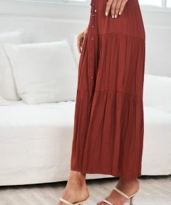 Dream House Celeste Skirt - Dark Rust