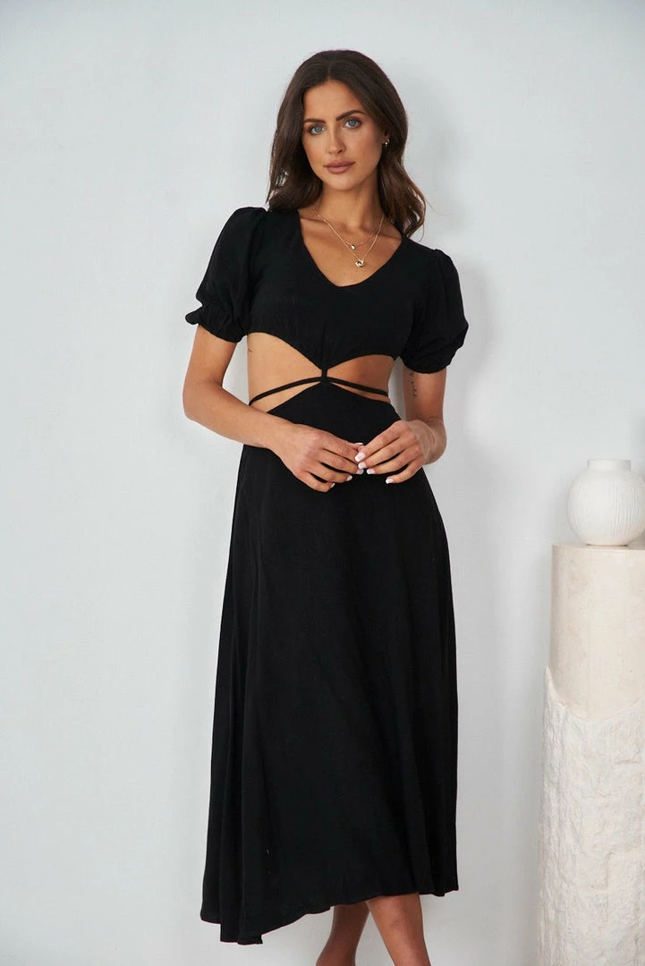 Evermore Fashion Evonne Dress - Black 3 Evermore Fashion Evonne Dress - Black