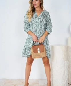 Spicy Sugar Jasmyn Dress - Sage Print