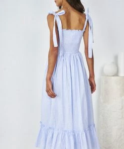 Pink Diamond Fortune Dress - Light Blue DRESSES