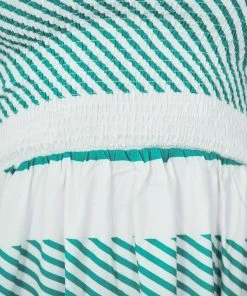 Reverse Lois Dress - Dark Green Stripe DRESSES 12 Reverse Lois Dress - Dark Green Stripe DRESSES