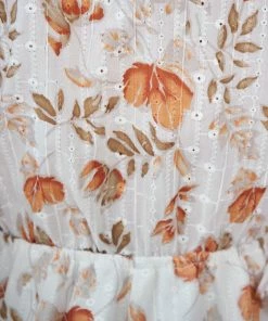 Evermore Fashion Gweneth Playsuit - White Print CLOTHING