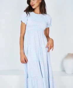 Style Box Leena Dress - Blue Gingham DRESSES