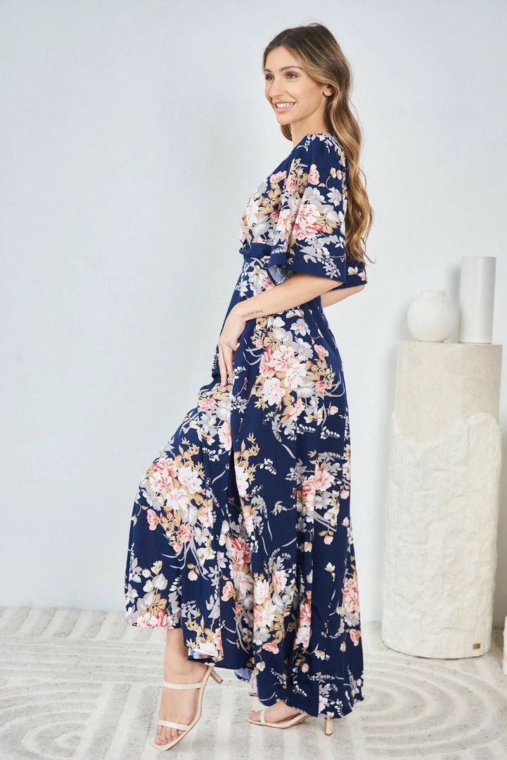 WeLove Fashion DRESSES Francine Dress - Navy Floral 5 WeLove Fashion DRESSES Francine Dress - Navy Floral