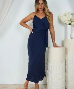 White Closet Laguna Dress - Navy
