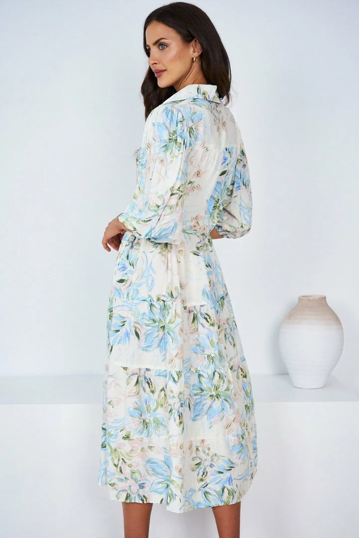 Pink Diamond DRESSES Katey Dress - White Print 4 Pink Diamond DRESSES Katey Dress - White Print