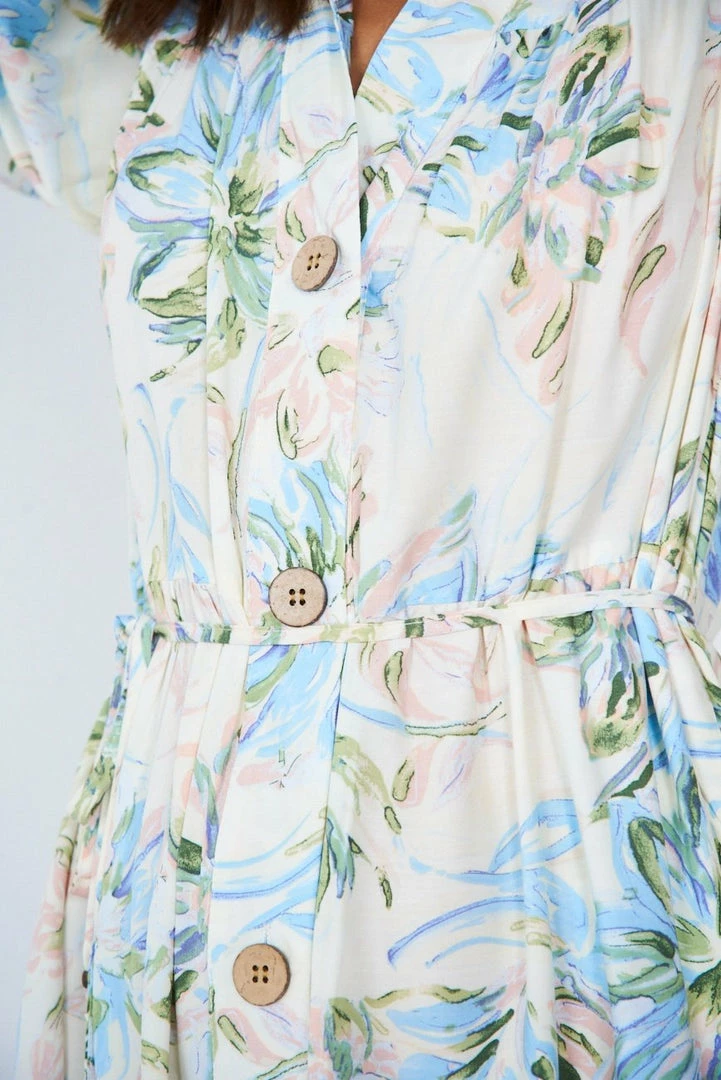 Pink Diamond DRESSES Katey Dress - White Print 8 Pink Diamond DRESSES Katey Dress - White Print