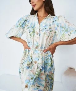 Pink Diamond DRESSES Katey Dress - White Print 12 Pink Diamond DRESSES Katey Dress - White Print