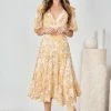 Evermore Fashion DRESSES Gwenda Dress - Yellow Print