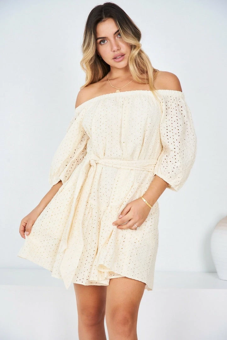 Paper Heart DRESSES Jessalyn Dress - Cream 3 Paper Heart DRESSES Jessalyn Dress - Cream