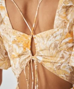 Evermore Fashion DRESSES Gwenda Dress - Yellow Print