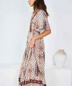 WeLove Fashion Gretchen Dress - Chocolate Print DRESSES