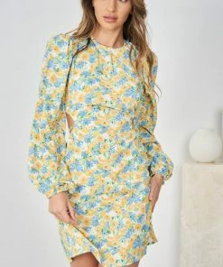 Reverse Hanna Dress - Yellow Floral