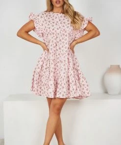 Ebby And I Kenya Dress - Pink Print