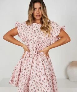 Ebby And I Kenya Dress - Pink Print