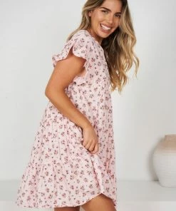 Ebby And I Kenya Dress - Pink Print