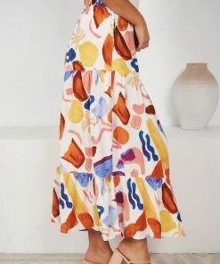 Style Box Korrine Skirt - White Print