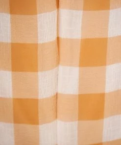 Wild Ginger Jaida Dress - Orange Gingham