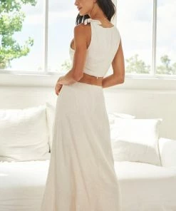 Desire Izzy Dress - Beige DRESSES