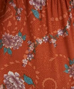 Willo Fashion Letha Dress - Orange Print