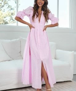 Wild Ginger Charis Dress - Pink DRESSES