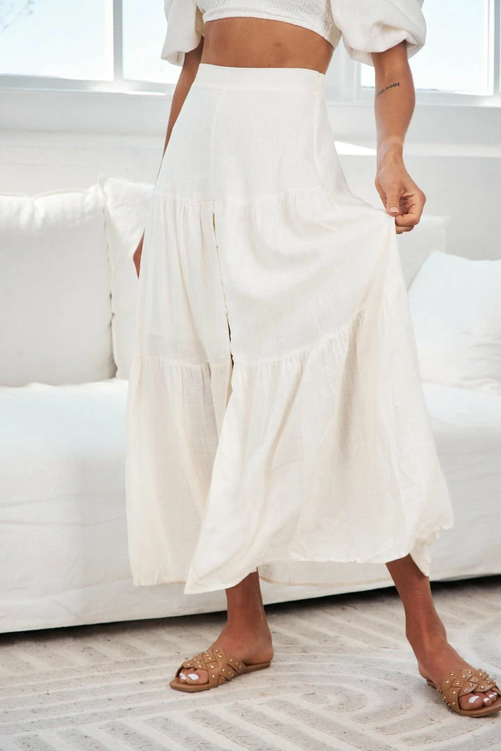 Qtrend Fashion PTY LTD CLOTHING Jayma Skirt - White 4 Qtrend Fashion PTY LTD CLOTHING Jayma Skirt - White