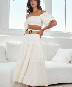 Qtrend Fashion PTY LTD CLOTHING Jayma Skirt - White