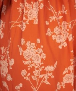 Reverse Akama Dress - Orange Print 15 Reverse Akama Dress - Orange Print