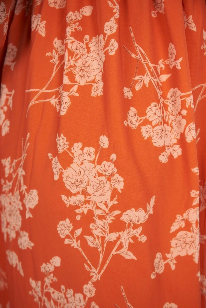 Reverse Akama Dress - Orange Print 9 Reverse Akama Dress - Orange Print