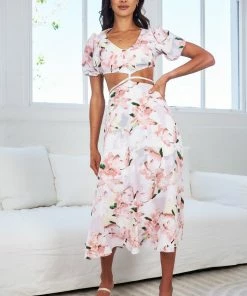 Evermore Fashion Evonne Dress - White Floral 12 Evermore Fashion Evonne Dress - White Floral