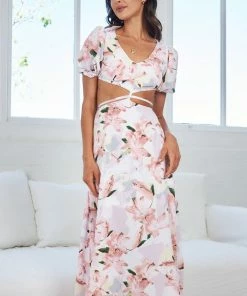 Evermore Fashion Evonne Dress - White Floral 13 Evermore Fashion Evonne Dress - White Floral